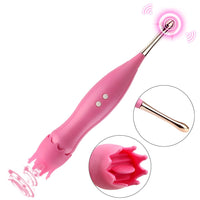 G Spot Massager Tongue Licking Clit Nipple Vibrators Clitoris Stimulator Powerful Magic Wand AV Vibrator for Women