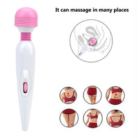 Clitoris Stimulator Adjustable Speed G-spot Massager AV Vibrators Powerful Magic Wand USB Charging for Women