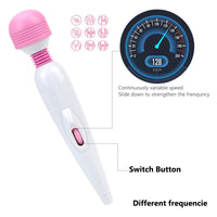 Clitoris Stimulator Adjustable Speed G-spot Massager AV Vibrators Powerful Magic Wand USB Charging for Women