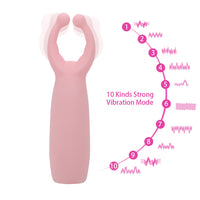 10 Speeds Nipple Clamps Vibrator Clitoris Stimulation Massager for Women Rabbit Vibrator Masturbation