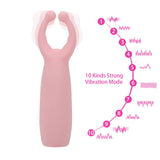 10 Speeds Nipple Clamps Vibrator Clitoris Stimulation Massager for Women Rabbit Vibrator Masturbation