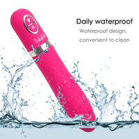 Clitoris Stimulator for Women G-spot Massage Heating Dildo Vibrator Magic Wand 10 Speed Medical Silicone
