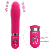 Clitoris Stimulator for Women G-spot Massage Heating Dildo Vibrator Magic Wand 10 Speed Medical Silicone