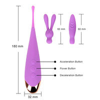 Massage 7 Speeds G-spot Massage Vagina Clitoris Stimulate Fast Scream Orgasm Vibrator Powerful Vibration