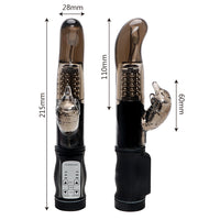 Clitoris Stimulator G-Spot Massager Multi-Speed Dual Vibration Dolphin Dildo Vibrator for Women