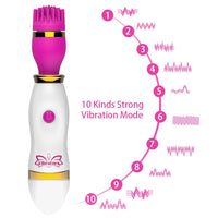 AV Stick 10 Speeds Clitoris Vagina Stimulator Masturbation Thorn Brush Vibrator for Women G-spot Massager