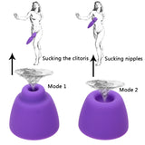 7 Speed Sex Oral Licking Clitoris Nipple Sucking Clit Sucker Vibrator Blowjob Vibrating for Women with Two Head