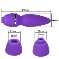 7 Speed Sex Oral Licking Clitoris Nipple Sucking Clit Sucker Vibrator Blowjob Vibrating for Women with Two Head