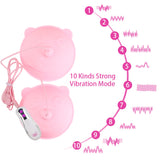 Nipple Suction Cups Vibrator Tongue Lick Electric Breast Pump Nipple Sucker Breast Enlarge Massager for Woman