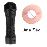 OLO Voice Aircraft Cup Masturbation Male Masturbator Cup Electric Vibrating Sex Toys for Men Soft Vagina Realistic Pussy