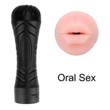 OLO Voice Aircraft Cup Masturbation Male Masturbator Cup Electric Vibrating Sex Toys for Men Soft Vagina Realistic Pussy