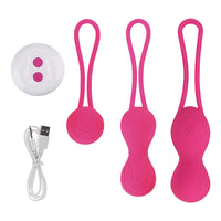 10 Speed 3Pcs/Set Kegel Balls for Women Vagina Trainer Vibrator Vagina Tightening Exerciser