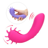 10 Speed Vaginal Vibrator 2 Modes Rotation Tongue Licking Oral Sex Dildo Clitoris Stimulator G-spot for Women