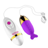 12 Speeds G Spot Massager for Women Powerful Vibrating Egg Tongue Licking Vibrator Clitoris Stimulator