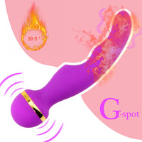 Magic Wand Masturbator G Spot Vibrating Massage Heating Dual Vibrator for Woman Powerful AV Vibrator