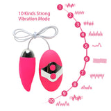 Remote Control G-Spot Massager Clitoris Stimulator for Women Vibrating Egg Bullet Vibrator Silicone 10 Speed