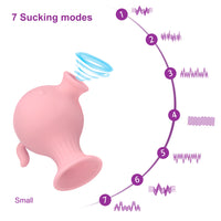 7 Speeds Pea Sucking Vibrator Tongue Licking Vibrator Masturbation Nipple Clitoris Sucker Stimulator