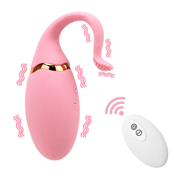 10 Speed for Women Clitoris Stimulate Wireless Remote Control Fish Tail Jump Egg Vibrator Vibrating Egg