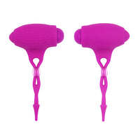 OLO 1 Pair Clitoris Stimulator Vibrating Nipple Clamp Breast Massage Nipple clip Vibration Breast Enlargement Nipple Stimulation