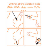 Penis Plug Vibrator Catheter Urethral Plug Urethral Dilators 20 Frequency for Men Gay Silicone