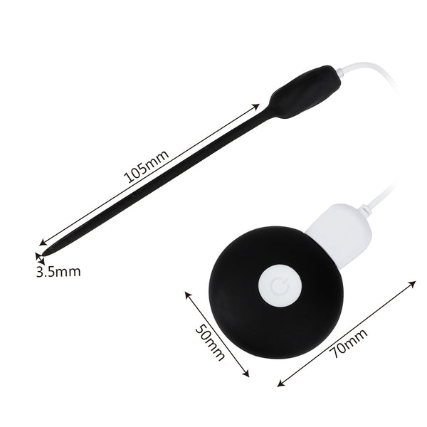 Penis Plug Vibrator Catheter Urethral Plug Urethral Dilators 20 Frequency for Men Gay Silicone