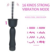 16 Mode Vibrator Catheters Sounds Masturbator Silicone Male chastity device Urethral Dilators for Men Penis Plug