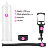 OLO Vacuum Pump Erection Sex Toy For Men Penis Enlargement Penis Trainer Vibrating Penis Pump Delayed Ejaculation Extender