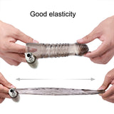 Reusable Man Private Goods TPE Condoms for Adults Penis Ring Vibrator Condom Masturbator for Men Penis Enlargement