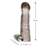 Reusable Man Private Goods TPE Condoms for Adults Penis Ring Vibrator Condom Masturbator for Men Penis Enlargement