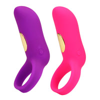 10 Speed Vibrating Penis Ring Clitoris Stimulator Cock Ring Delay Ejaculation Vibrator for Men