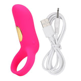 10 Speed Vibrating Penis Ring Clitoris Stimulator Cock Ring Delay Ejaculation Vibrator for Men