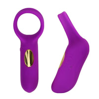 10 Speed Vibrating Penis Ring Clitoris Stimulator Cock Ring Delay Ejaculation Vibrator for Men