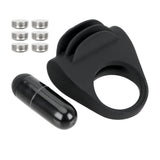 Clitoris Stimulator Delay Ejaculation 3 Speed Cock Ring for Men Vibrator Penis Ring Rotating Tongue Vibrator