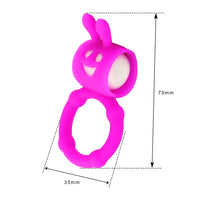 Penis Extender Enlargement Vibrator Penis Rings for Men Delay Ejaculation Rabbit Cock Rings Clitoris Stimulate