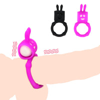Penis Extender Enlargement Vibrator Penis Rings for Men Delay Ejaculation Rabbit Cock Rings Clitoris Stimulate