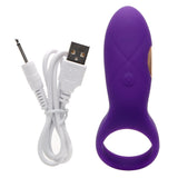 Bullet Vibrator Cock Ring for Men Couple Delay Ejaculation Vibrating Penis Ring Clitoris Stimulator