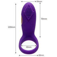 Bullet Vibrator Cock Ring for Men Couple Delay Ejaculation Vibrating Penis Ring Clitoris Stimulator