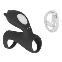 Clitoris Massager for Men Women Cock G-spot Stimulator Delay Ejaculation Dildo Vibrator Male Penis Vibrating Ring