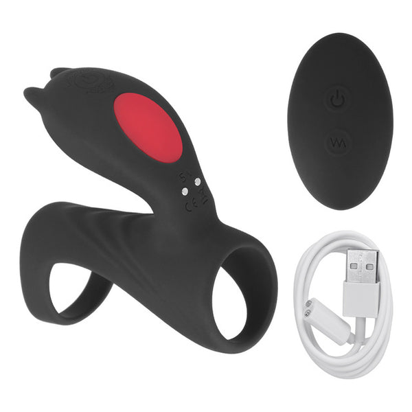 Clitoris Massager for Men Women Cock G-spot Stimulator Delay Ejaculation Dildo Vibrator Male Penis Vibrating Ring