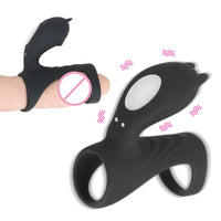 Clitoris Massager for Men Women Cock G-spot Stimulator Delay Ejaculation Dildo Vibrator Male Penis Vibrating Ring