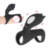 Clitoris Massager for Men Women Cock G-spot Stimulator Delay Ejaculation Dildo Vibrator Male Penis Vibrating Ring