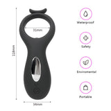 Vibrator Vibrating Penis Ring Cock Ring Chastity 10 Modes Delay Ejaculation for Men Male Silicone