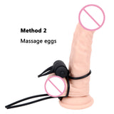 Clitoris Stimulator Cock Ring Time Lasting Vibrator Penis Ring 10 Speed for Men Lock Rope Delay Ejaculation