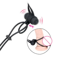 Clitoris Stimulator Cock Ring Time Lasting Vibrator Penis Ring 10 Speed for Men Lock Rope Delay Ejaculation