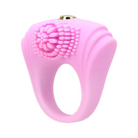 for Men Single Speed Vibrator Delay Ejaculation Penis Ring With Massager Brush Silicone Cock Ring