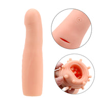 Realistic Dildo Vibrator Reusable Electric Penis for Men Delay Ejaculation Vibrating Cock Sleeve Penis Enlarger