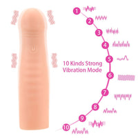 Realistic Dildo Vibrator Reusable Electric Penis for Men Delay Ejaculation Vibrating Cock Sleeve Penis Enlarger