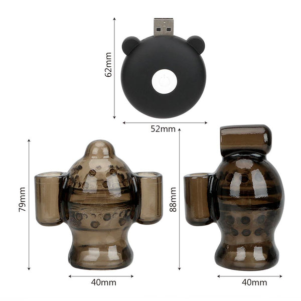 Dual Bullet Vibrators Penis Vibrator for Men Glans Trainer Massage Delay Ejaculation Male Masturbator Cock Ring