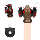 Dual Bullet Vibrators Penis Vibrator for Men Glans Trainer Massage Delay Ejaculation Male Masturbator Cock Ring