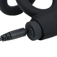 Double Vibrator Cock Rings Penis Rings 10 Speed Delay Ejaculation for Men Women Couple Clitoris Stimulator